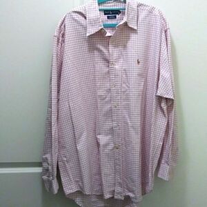 Men button down collared long sleeve shirt